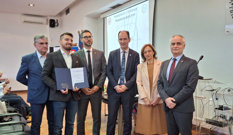TEHNIKA KB, dobitnik plakete Mašinskog fakulteta Univerziteta u Beogradu